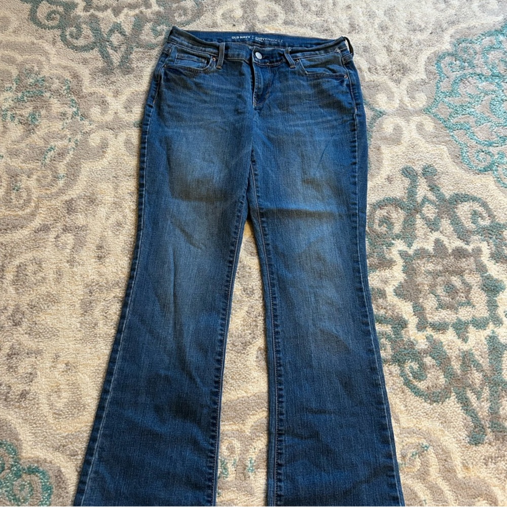 Old Navy Blue Flare Wide Leg Jeans